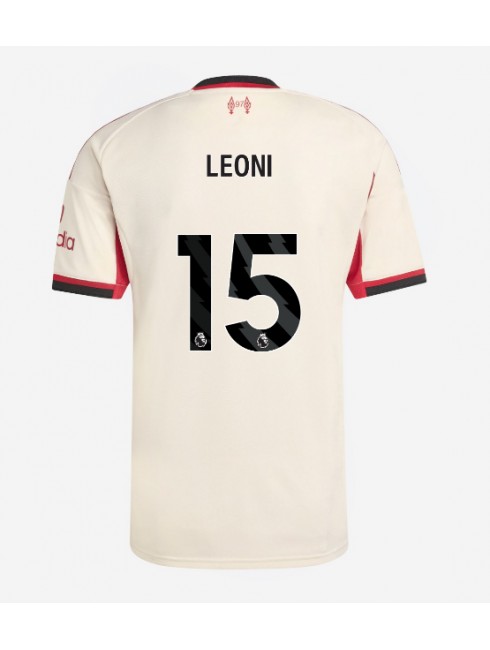 Liverpool Giovanni Leoni #15 Replika Borta Kläder 2025-26 Kortärmad Liverpool Giovanni Leoni #15 Replika Borta Kläder 2025-26 Kortärmad